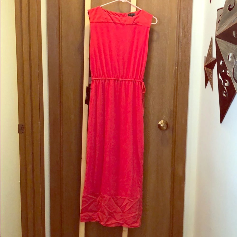 Coral maxi dress
